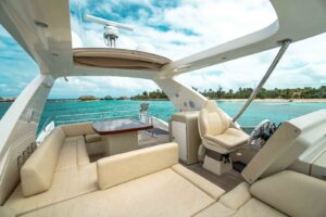 64' Azimut Flybridge Exterior Sitting Area